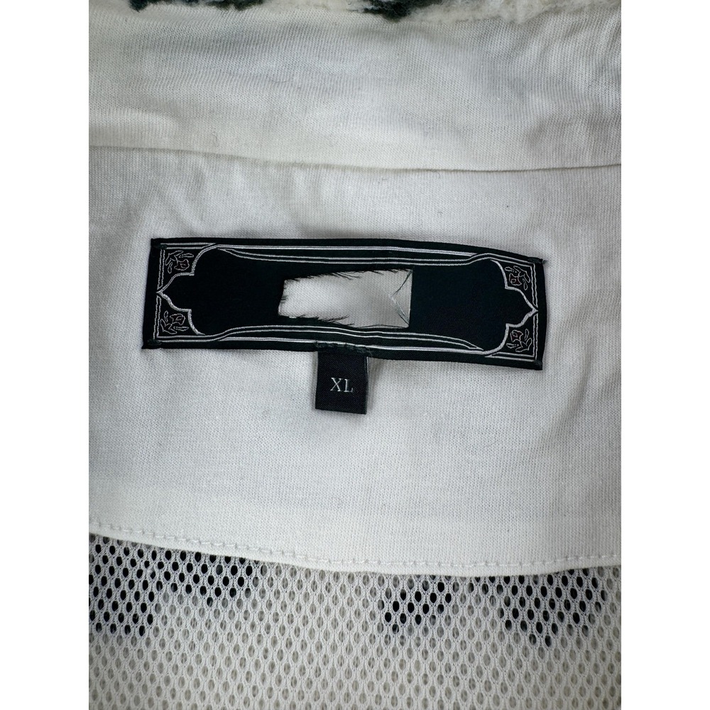 Kith Pinehurst Sherpa Fleece Jacket Mens XL White Paisley Kith & Kin Bomber - Picture 2 of 8